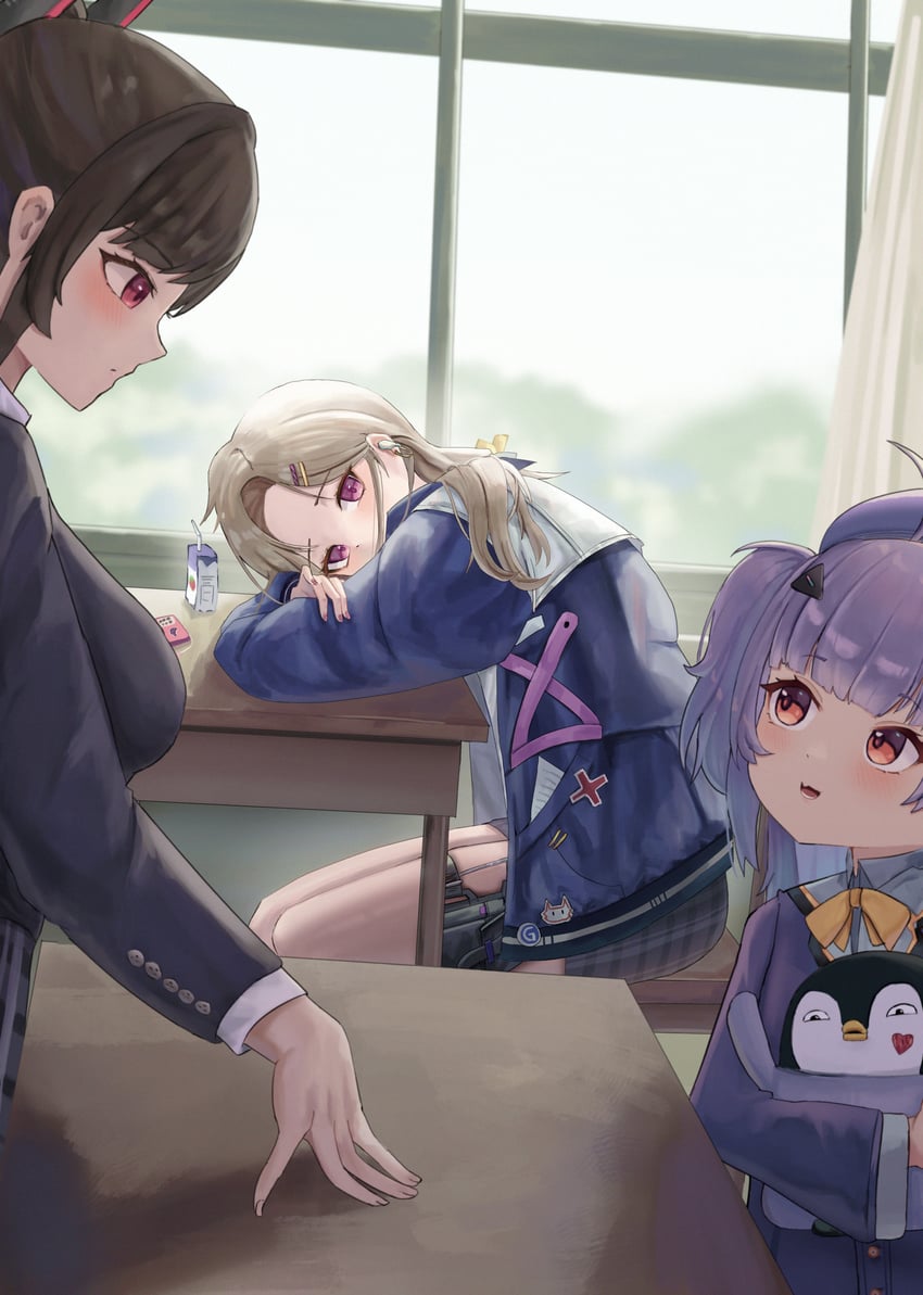 ein, rei, and zwei (goddess of victory: nikke) drawn by just_tume