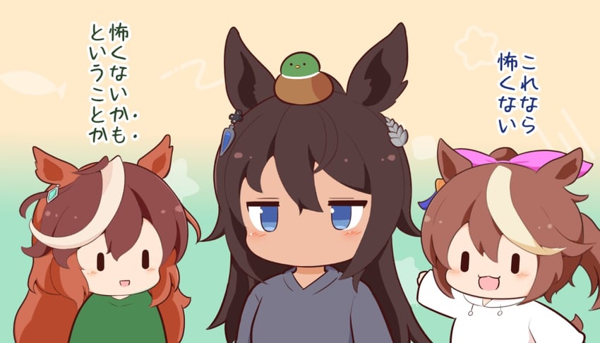 tokai teio, symboli rudolf, and symboli kris s (umamusume) drawn by gomashio_(goma_feet)