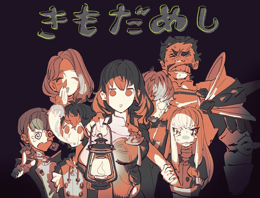female byleth, lysithea von ordelia, bernadetta von varley, mercedes von martritz, annette fantine dominic, and 2 more (fire emblem and 1 more) drawn by ushihico