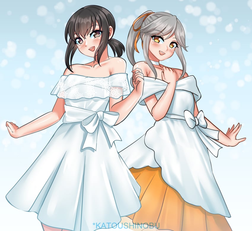 fubuki and usugumo (kantai collection) drawn by katou_shinobu