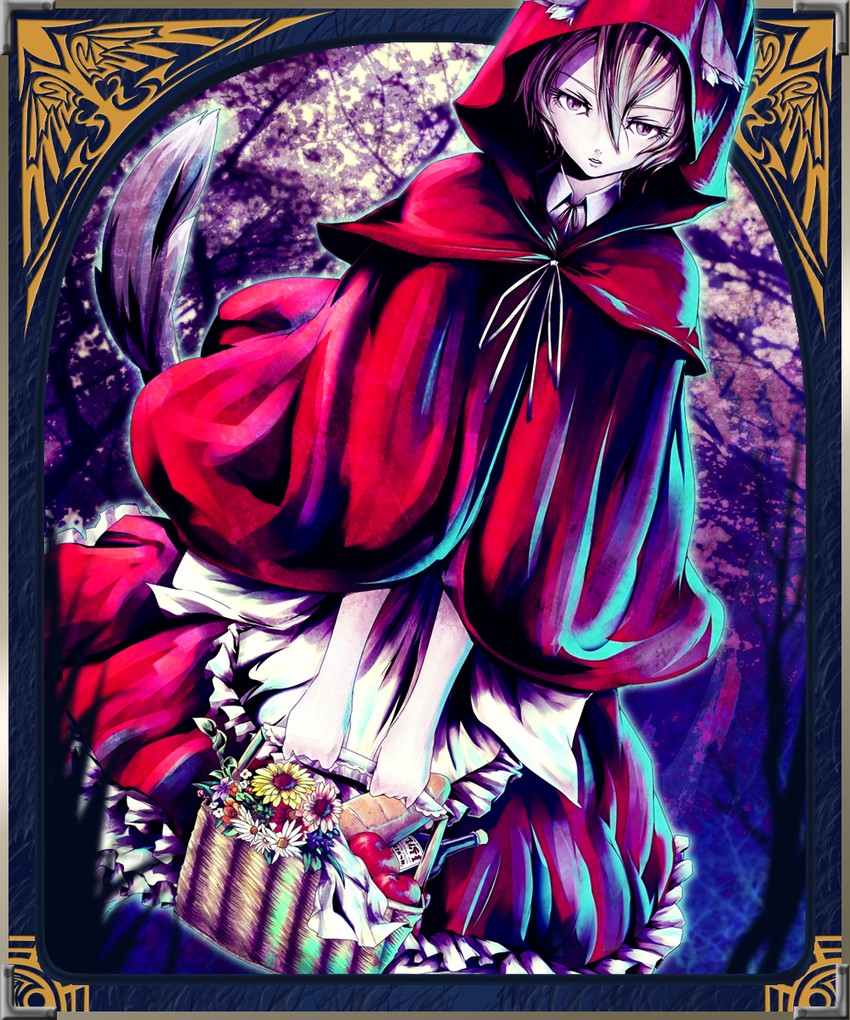 little red riding hood (original and 1 more) drawn by mubouou_aasaa