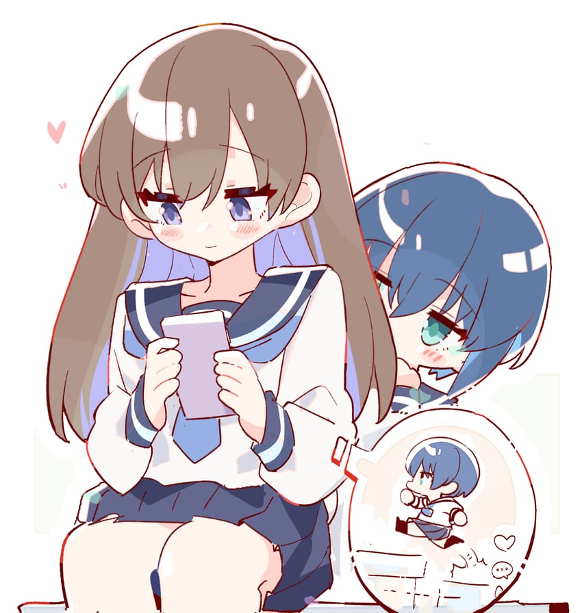 tanizaki shion and obunai suzuha (na nare hana nare) drawn by zhanzhangzlw