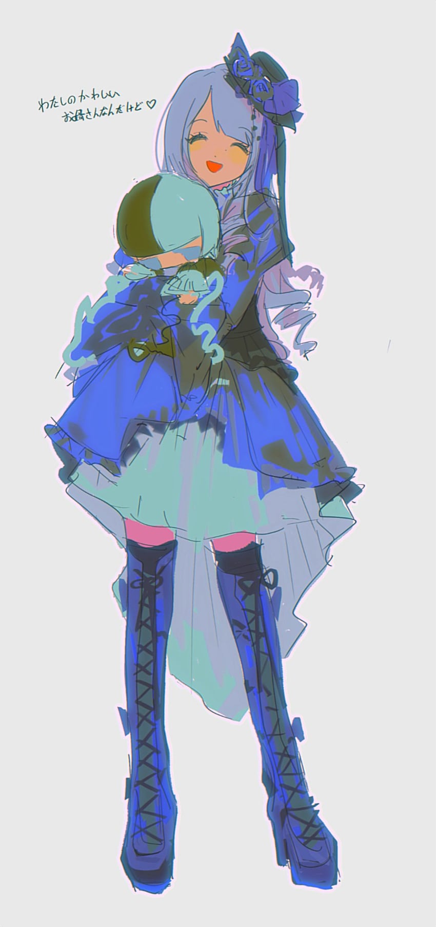liselle jaldak and jiip stomach (kamen rider and 1 more) drawn by 10932os_pnk