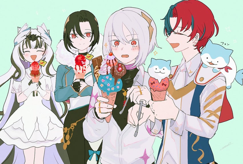 male alear, sommie, veyle, nel, and rafal (fire emblem and 1 more) drawn by sasaki_(dkenpisss)