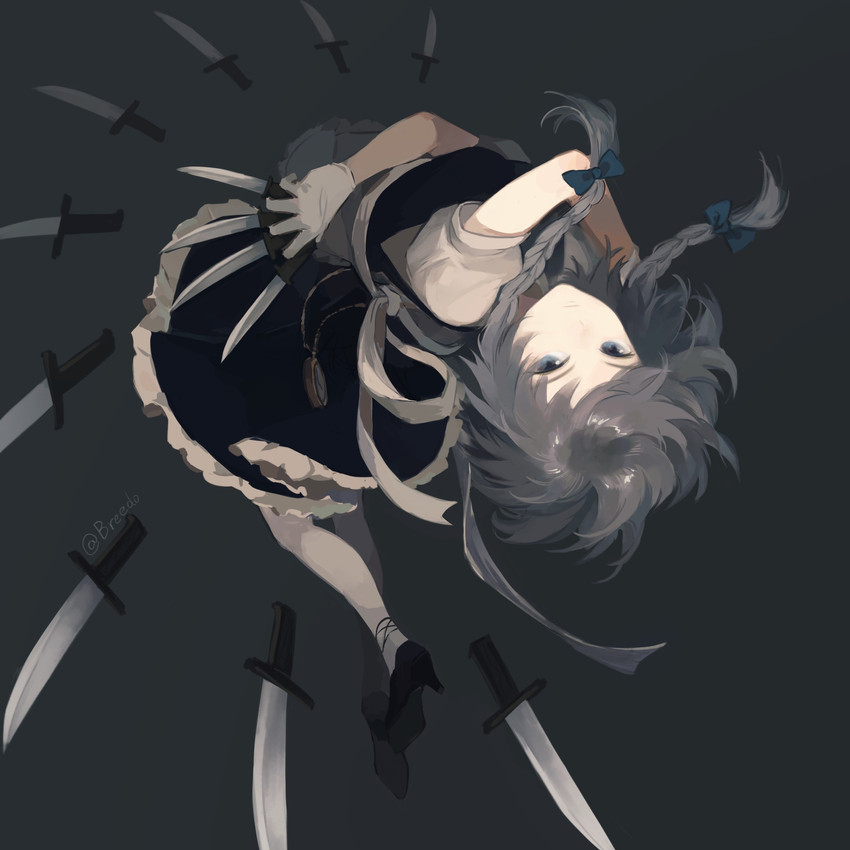 izayoi sakuya (touhou and 1 more) drawn by breedo