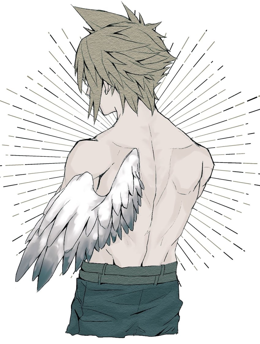 cloud strife (final fantasy and 2 more) drawn by as1tuge
