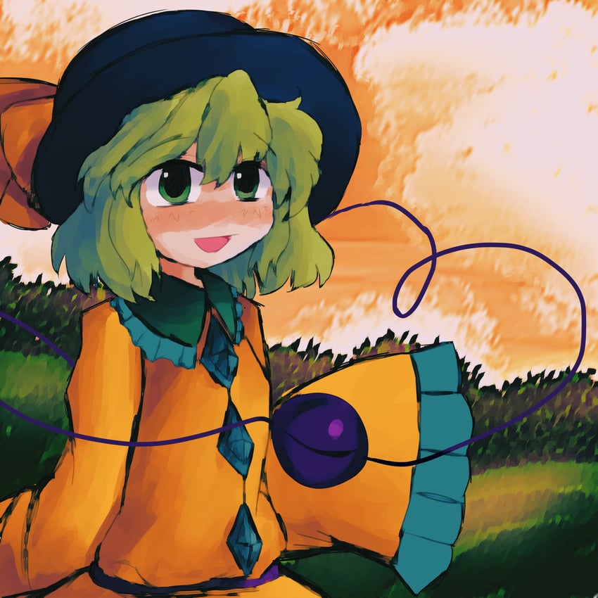 komeiji koishi (touhou and 1 more) drawn by iesonatana