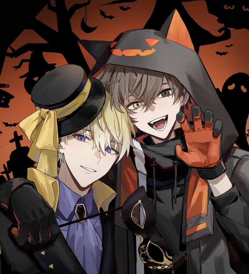 sonny brisko and alban knox (nijisanji and 1 more) drawn by yacoyaco_320