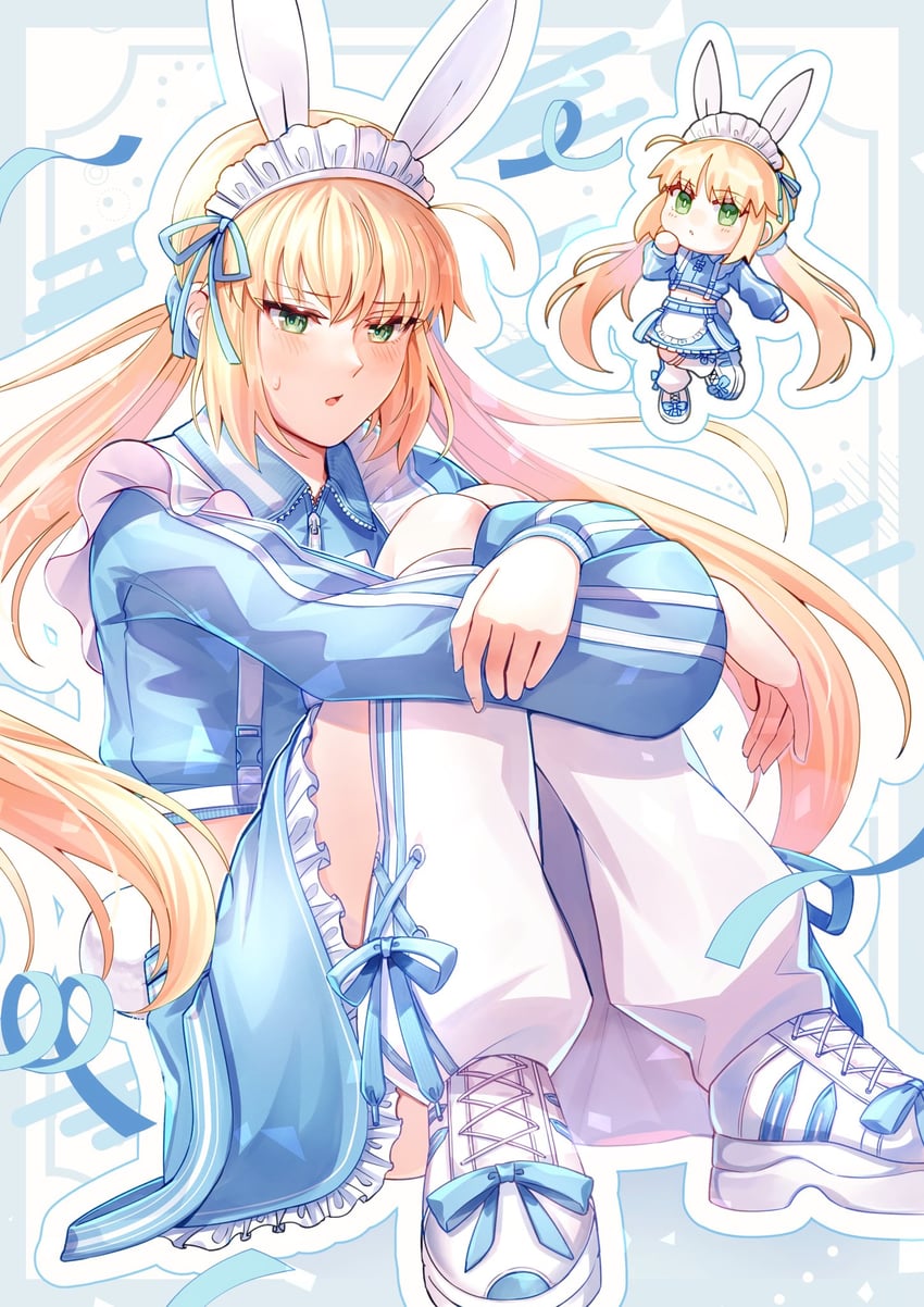 artoria pendragon and artoria caster (fate and 1 more) drawn by yamano_udumi