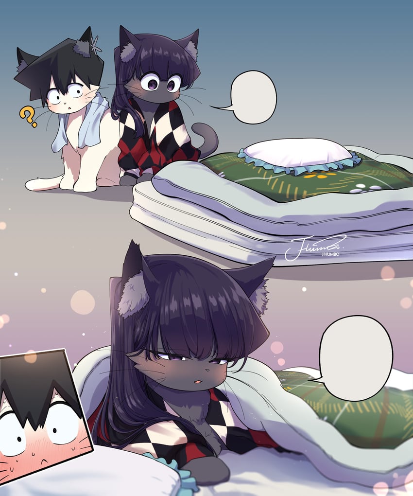 komi shouko and tadano hitohito (komi-san wa komyushou desu) drawn by j_humbo