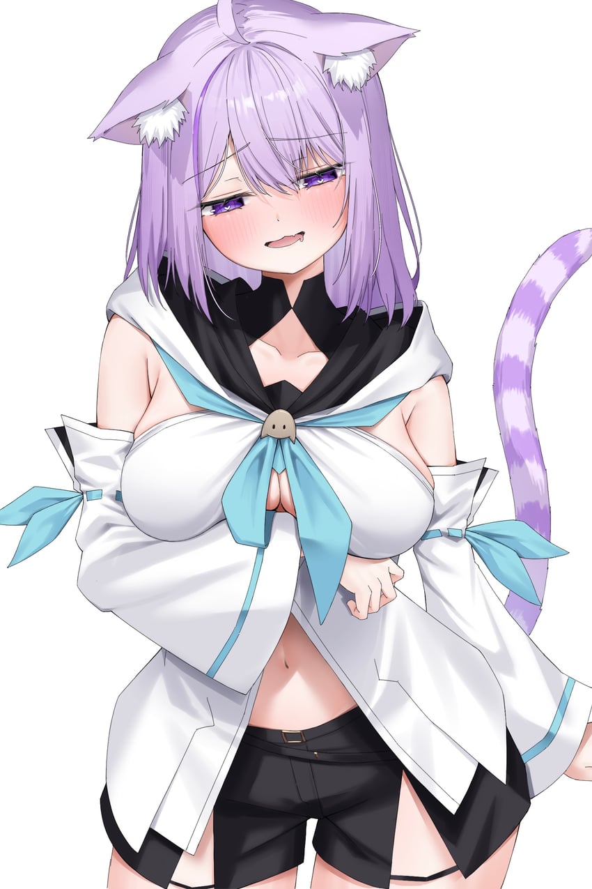 shirakami fubuki and nekomata okayu (hololive) drawn by ai_(u_e_o_o)