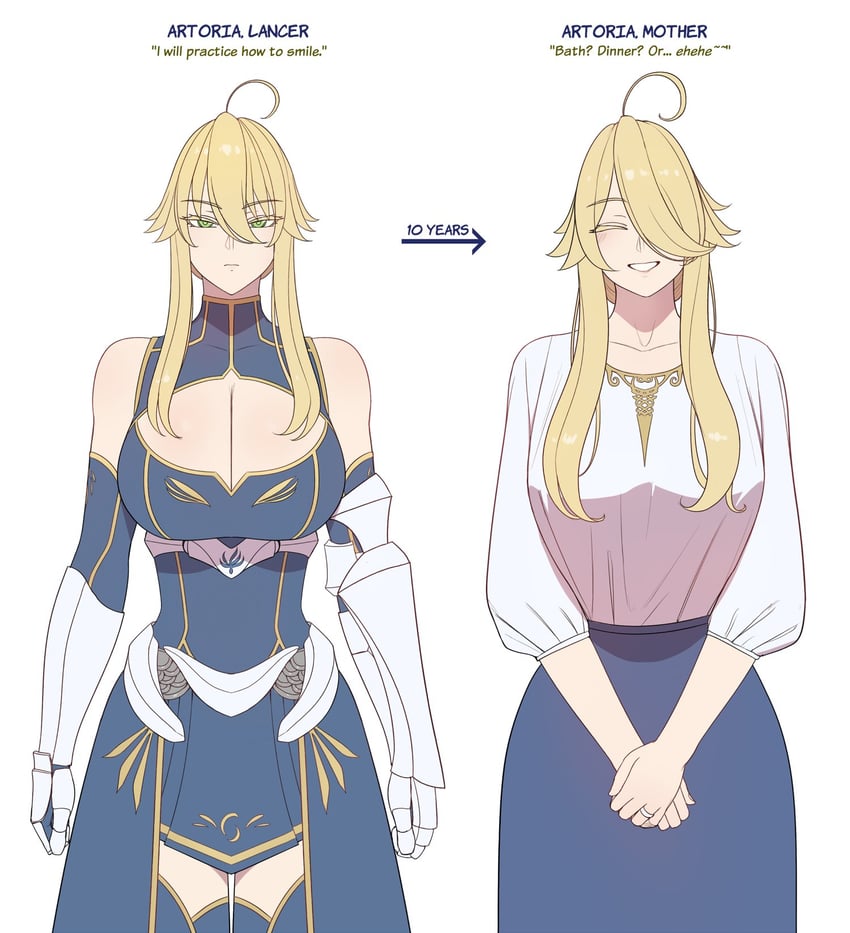 artoria pendragon (fate and 1 more) drawn by lvl_(sentrythe2310)