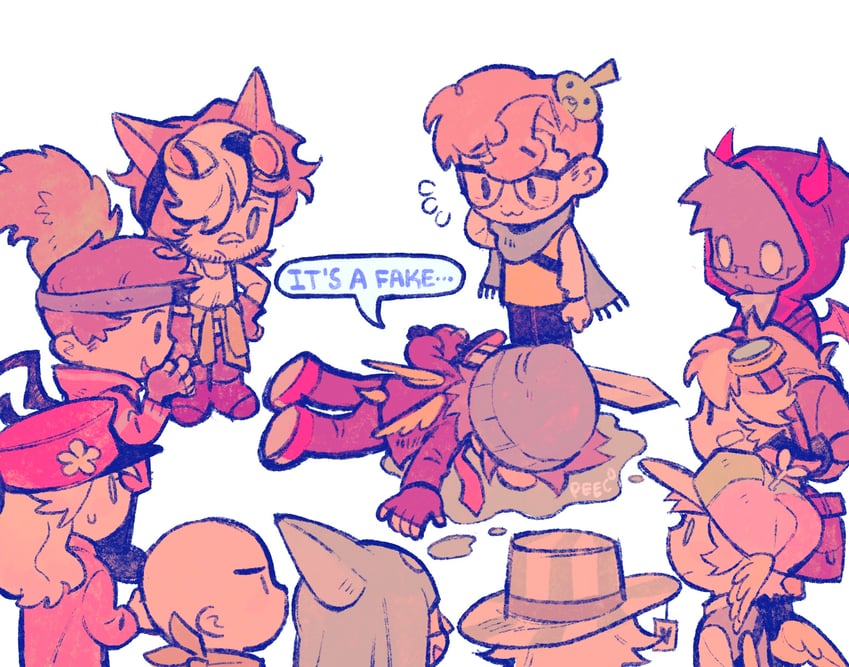 quackity, ph1lza, tubbo, badboyhalo, slimecicle, and 6 more (minecraft youtube and 1 more) drawn by peeco_0