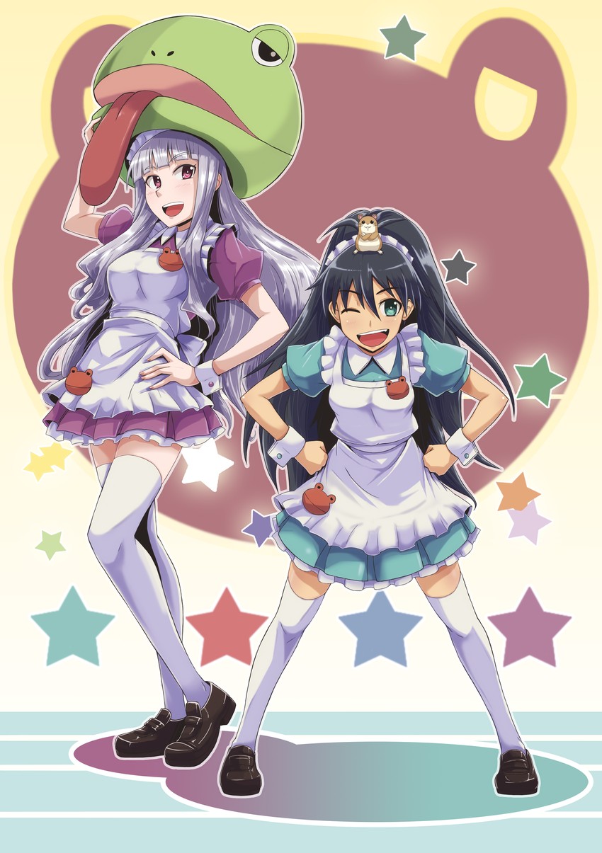 shijou takane and ganaha hibiki (idolmaster) drawn by dan_(orange_train)