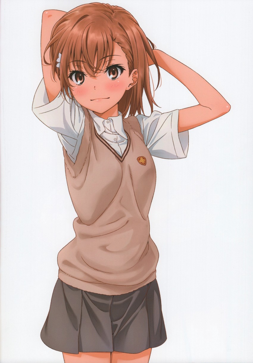 misaka mikoto (toaru majutsu no index and 1 more) drawn by isshi_pyuma