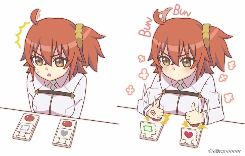 fujimaru ritsuka (fate and 2 more) drawn by kujuu_shikuro