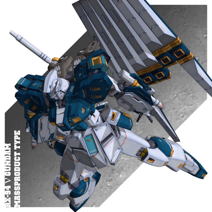 nu gundam mp type (original and 2 more) drawn by g-db