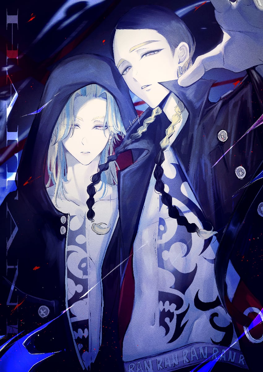 haitani rindou and haitani ran (tokyo revengers) drawn by lu_lamup
