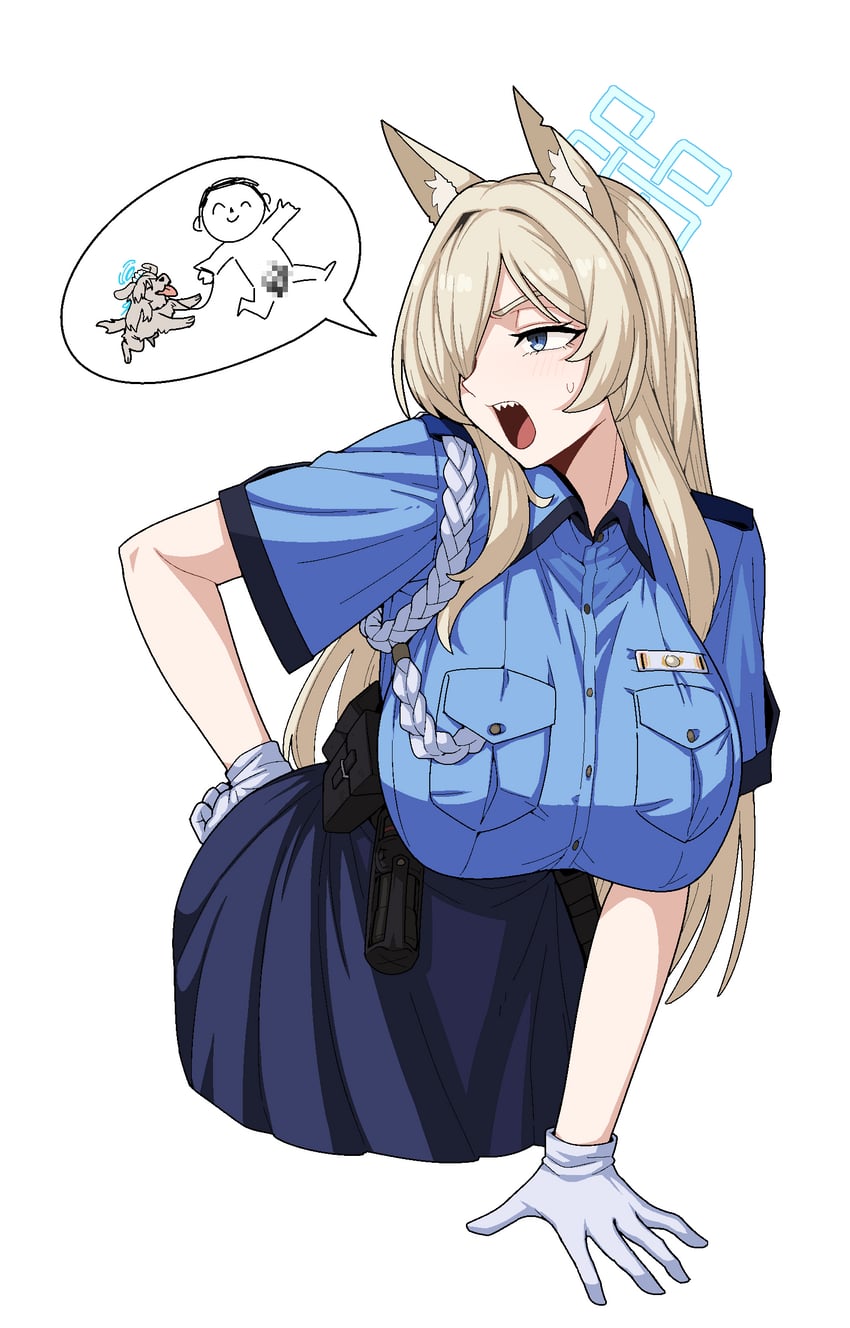 sensei, doodle sensei, and kanna (blue archive) drawn by formicid