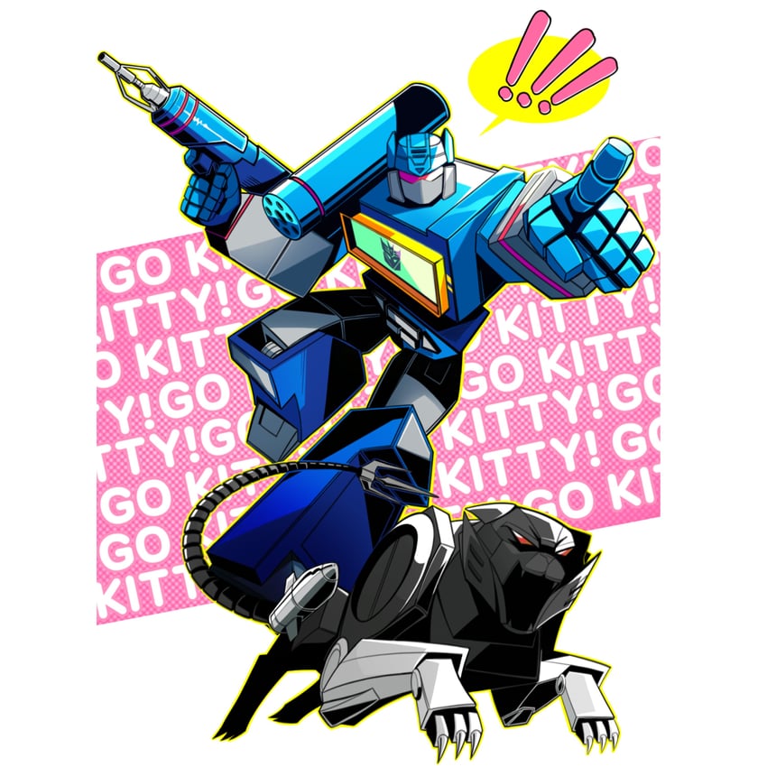soundwave and ravage (transformers and 1 more) drawn by hotrodsspoiler