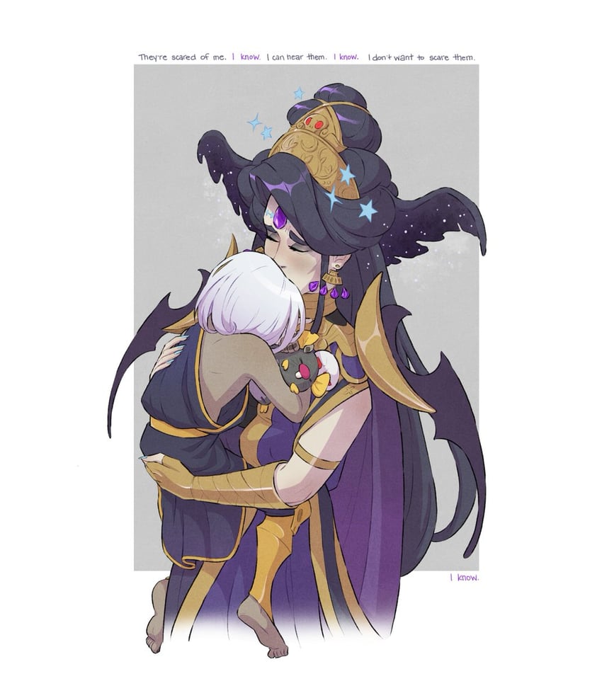 thanatos and nyx (hades and 1 more) drawn by jamie_loughran