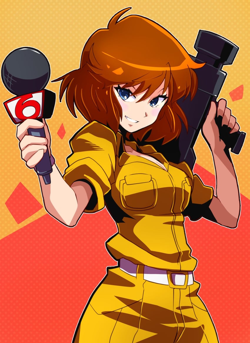 april o'neil (teenage mutant ninja turtles) drawn by sakurajyousui_nami