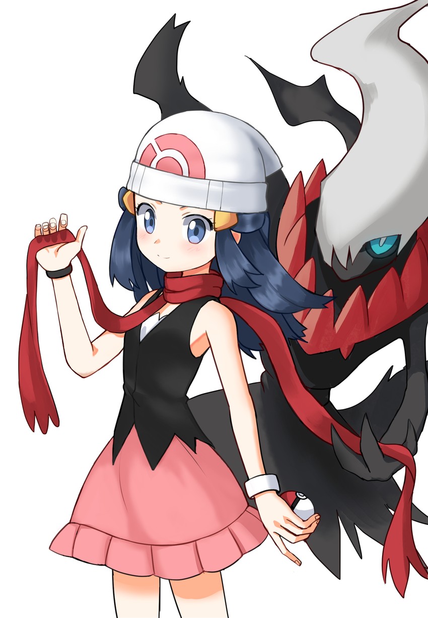 dawn and darkrai (pokemon and 1 more) drawn by tlskahs