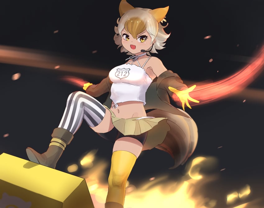 coyote (kemono friends and 1 more) drawn by beleven