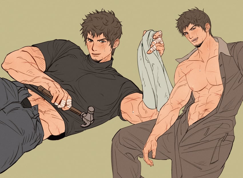 ardbert hylfyst (final fantasy and 1 more) drawn by doong_24