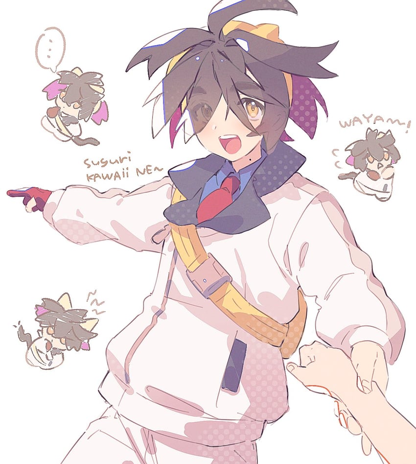 kieran (pokemon and 1 more) drawn by honyaru_(nanairo39)