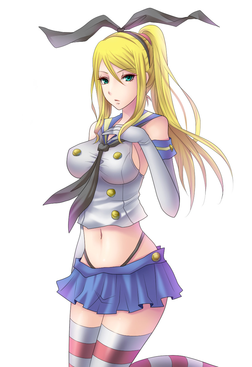 shimakaze and samus aran (kantai collection and 1 more) drawn by kukua_(mosushi)