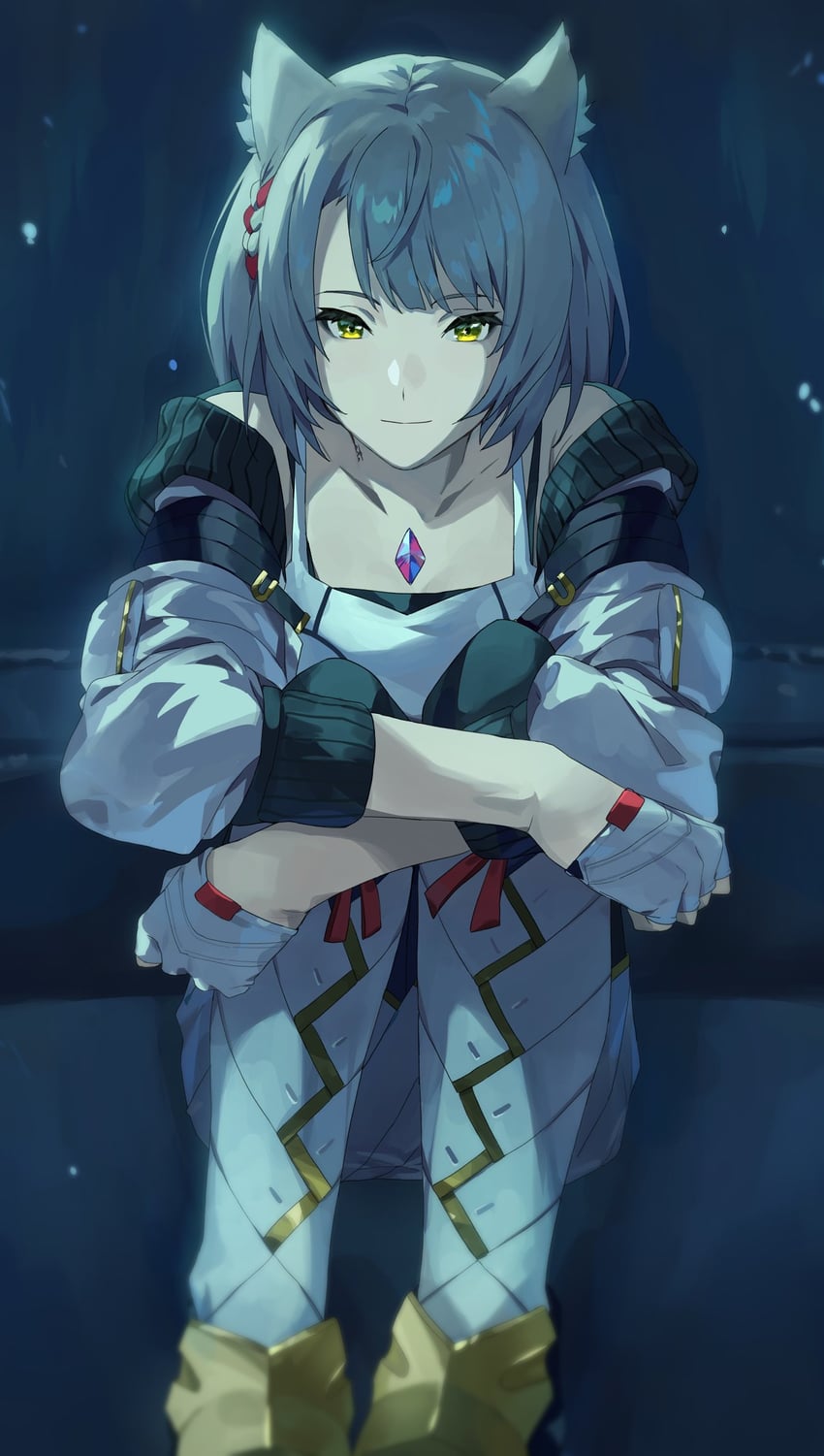 mio (xenoblade chronicles and 1 more) drawn by kamu_(kamuuei)