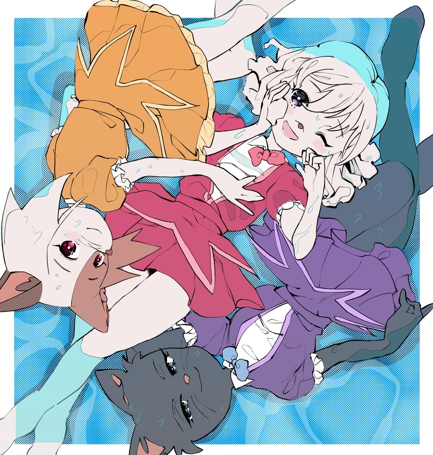 nikaidou rui, mitsuya yuki, and ichimura shiho (odd taxi) drawn by koshianpancake