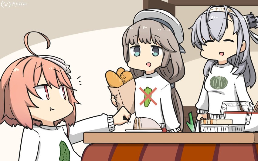 i-58, suzutsuki, and mikura (kantai collection) drawn by hamu_koutarou