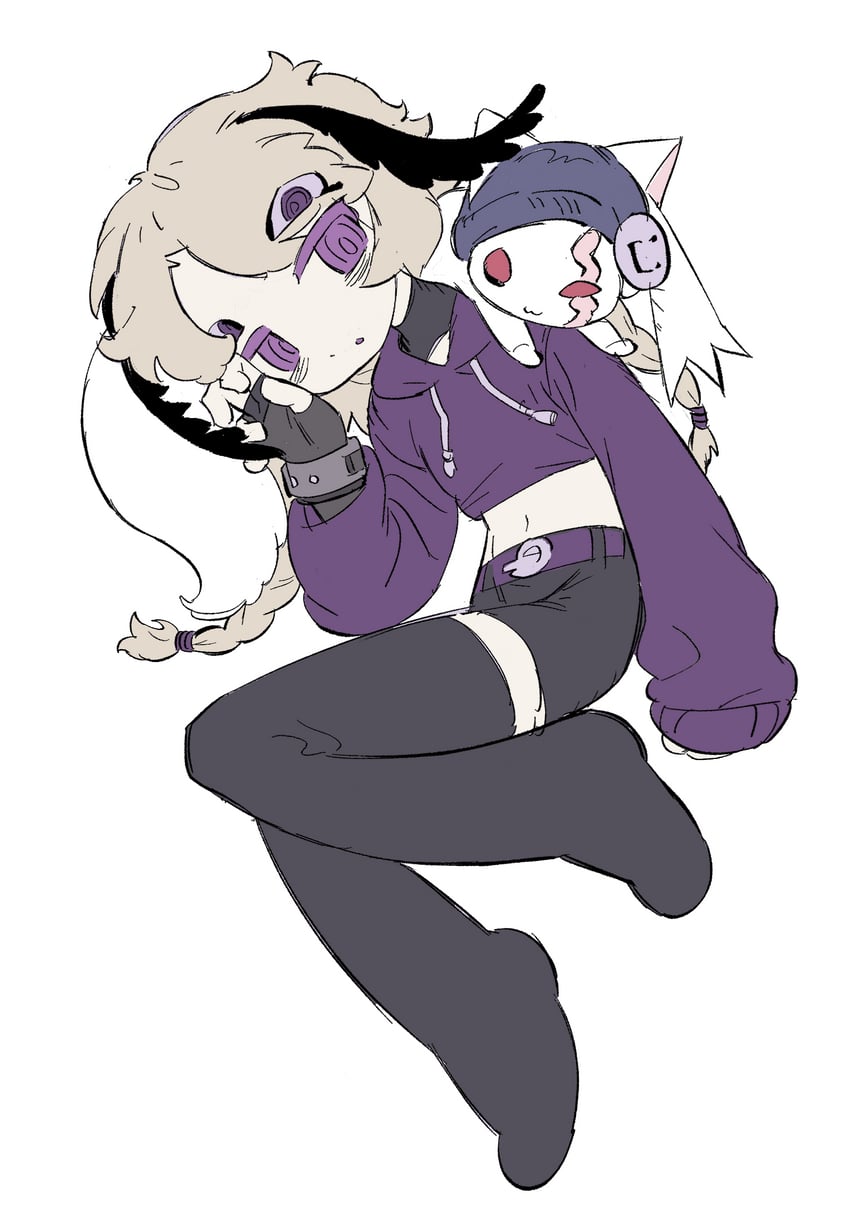kyubey, quackity, and purpled (mahou shoujo madoka magica and 2 more) drawn by 117aza
