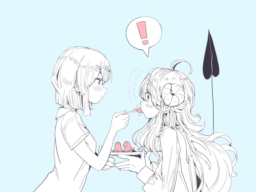 yoshida yuuko and chiyoda momo (machikado mazoku) drawn by tamuhei_(6nasiki)