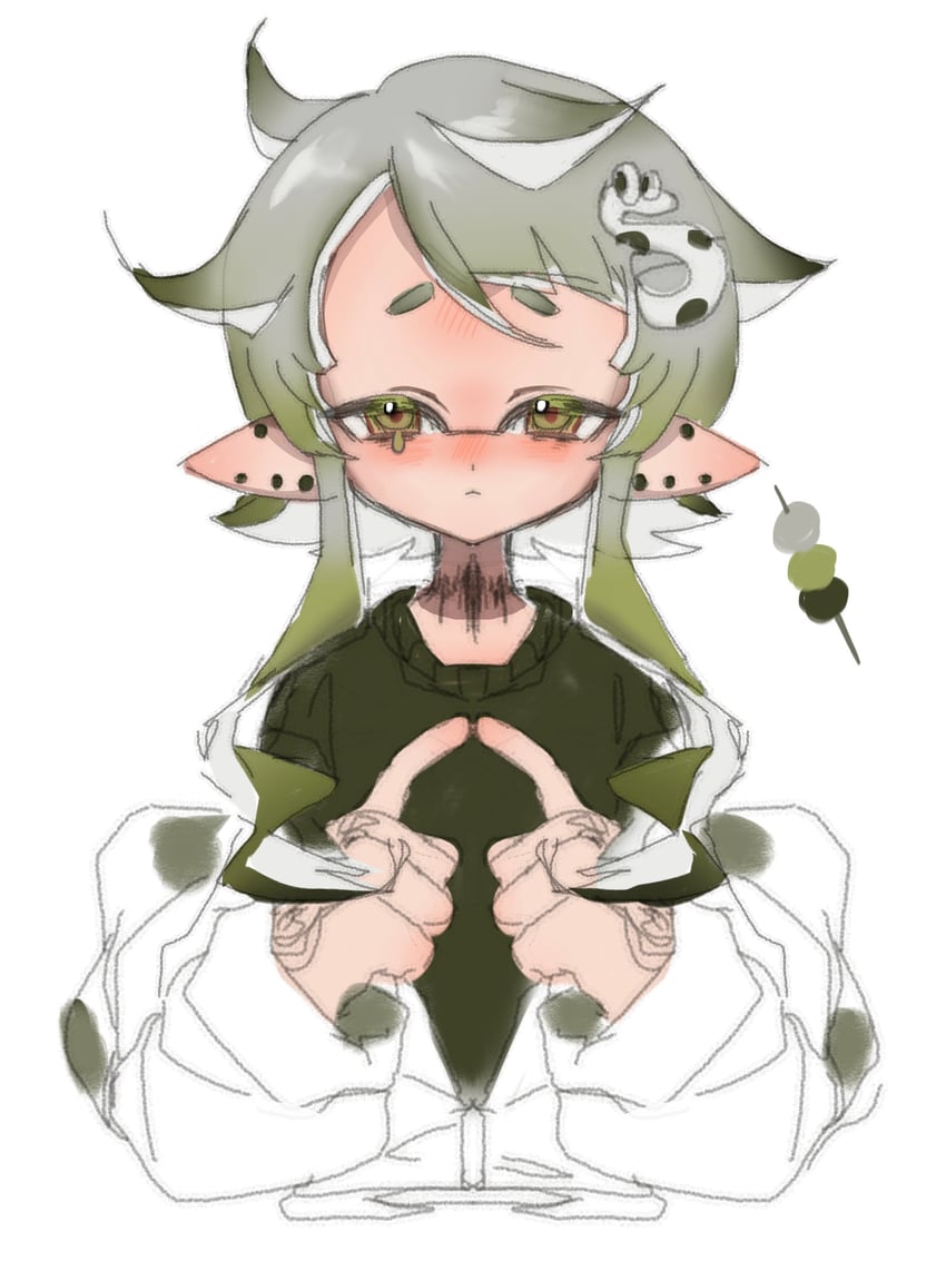 inkling player character and inkling girl (splatoon) drawn by gao_tongren_wanjiebufu