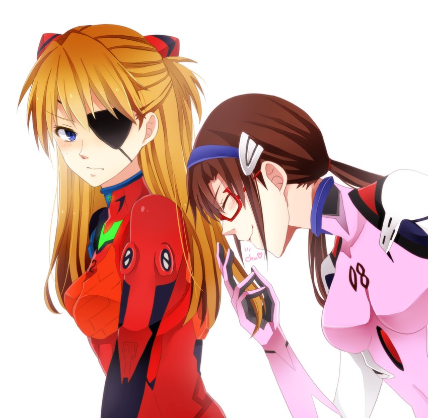 souryuu asuka langley and makinami mari illustrious (neon genesis evangelion and 2 more) drawn by moti2k1