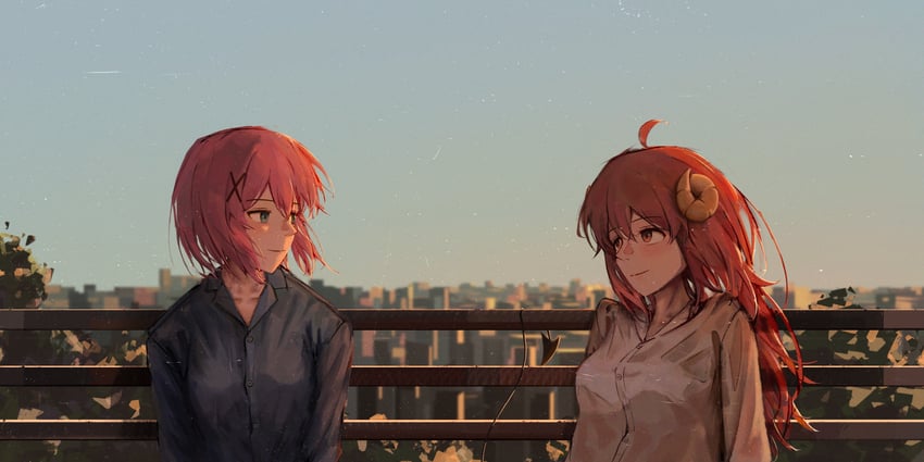 yoshida yuuko and chiyoda momo (machikado mazoku) drawn by mayoo03