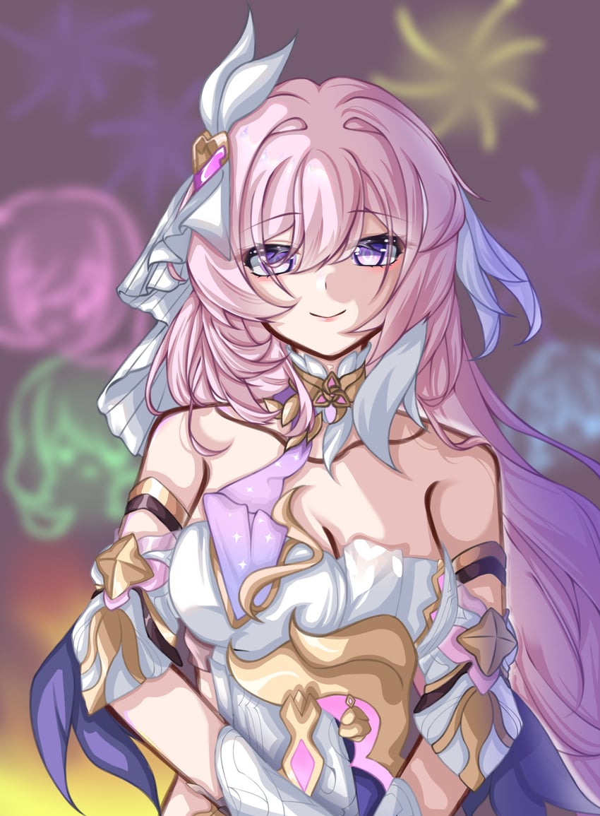 elysia (honkai and 1 more) drawn by ansha_da_wei