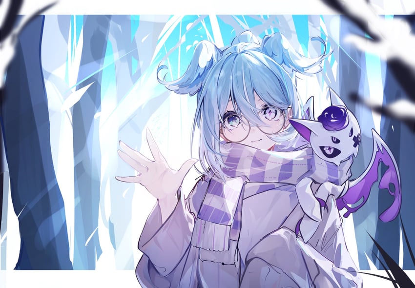 elira pendora and pikl (nijisanji and 1 more) drawn by hamitsu_sandayo