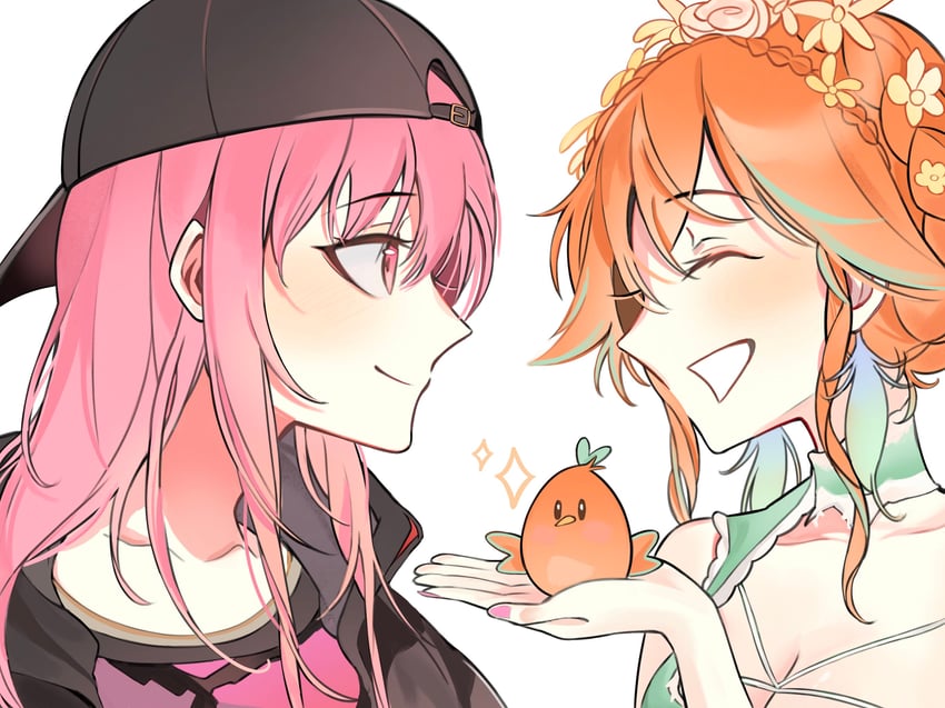 mori calliope, takanashi kiara, and kotori (hololive and 1 more) drawn by amlichan