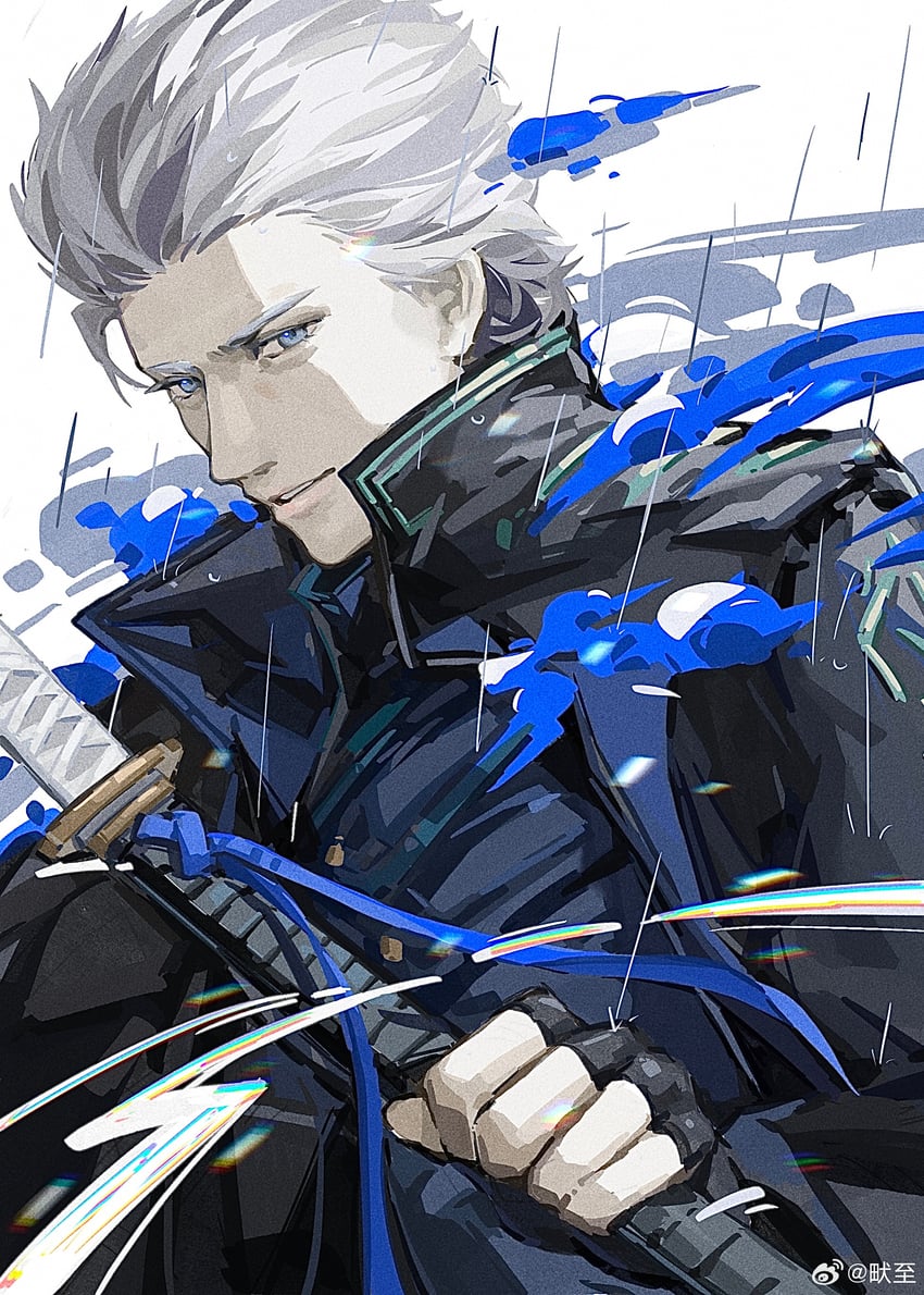 vergil (devil may cry and 1 more) drawn by shi_yong_xia_ren_fan_tuan