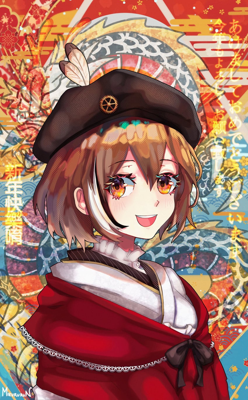 nanashi mumei (hololive and 1 more) drawn by miku_(mikururun)