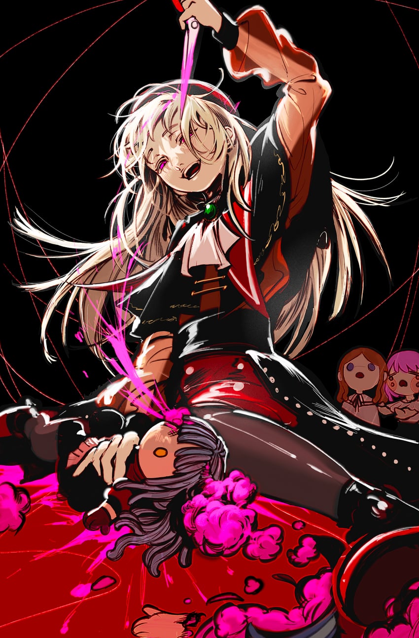 togawa sakiko, nagasaki soyo, wakaba mutsumi, mortis, oblivionis, and 1 more (bang dream! and 1 more) drawn by matojenmaasta