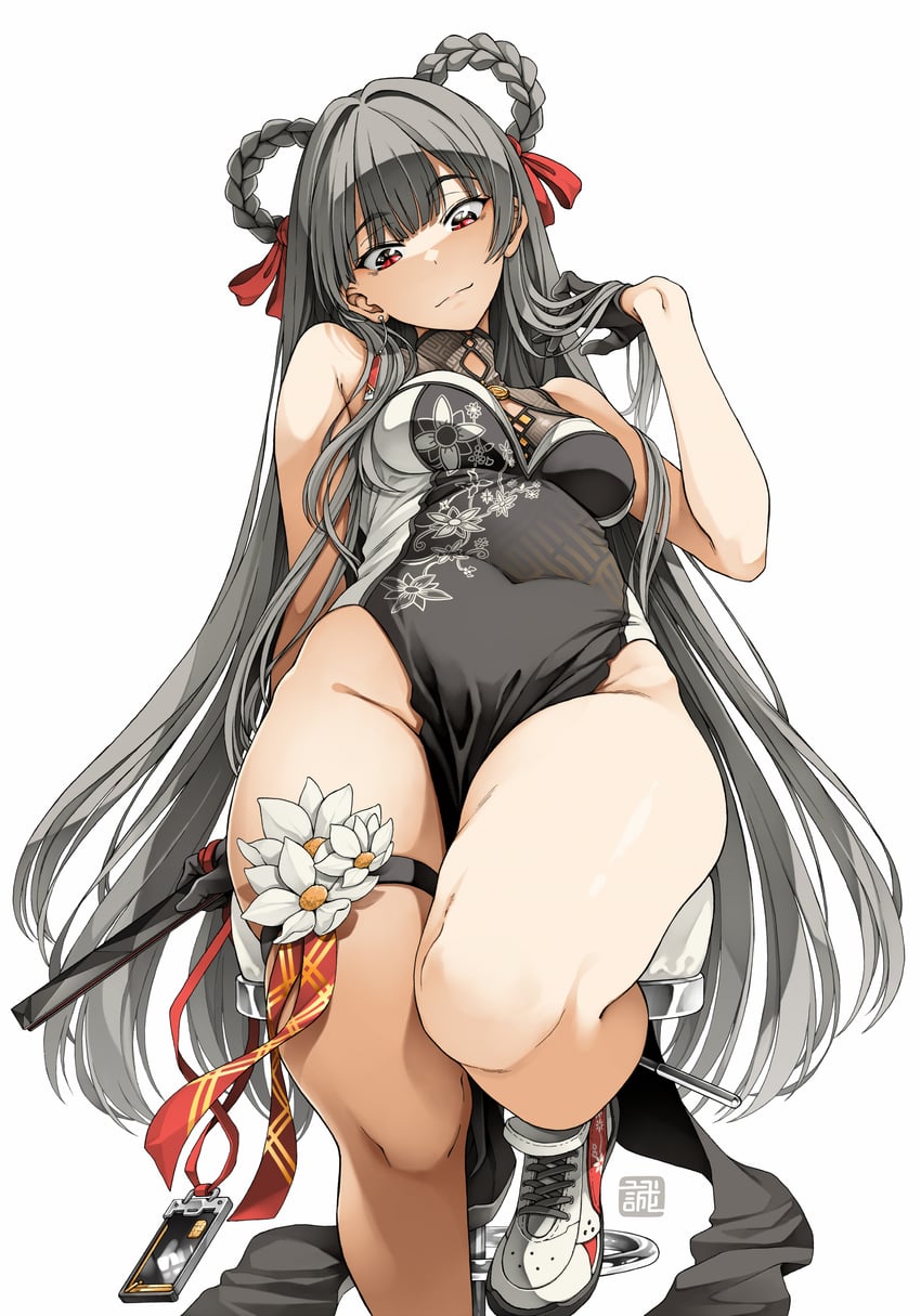 yan (goddess of victory: nikke) drawn by kasetsu_03
