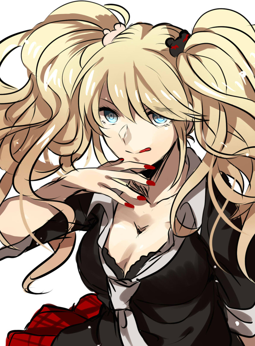 enoshima junko (danganronpa and 1 more) drawn by kurozatou_owata