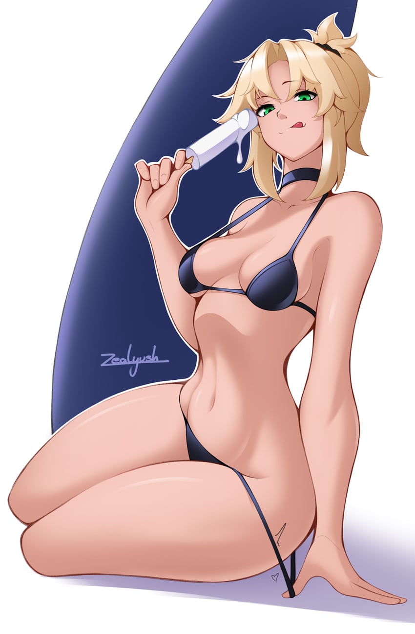 mordred (fate and 1 more) drawn by zealyush