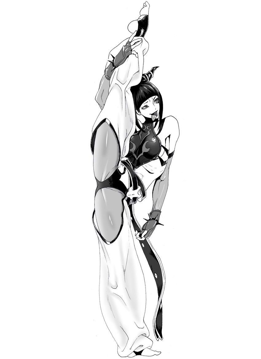 han juri (street fighter and 1 more) drawn by half-pencil