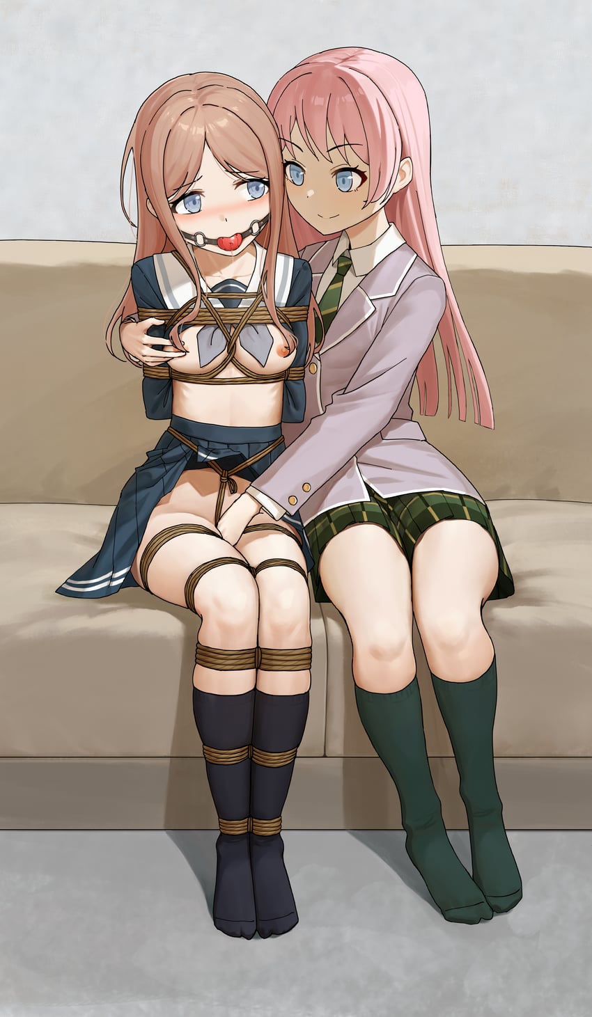 chihaya anon and nagasaki soyo (bang dream! and 1 more) drawn by bubble_(pixiv51545000)